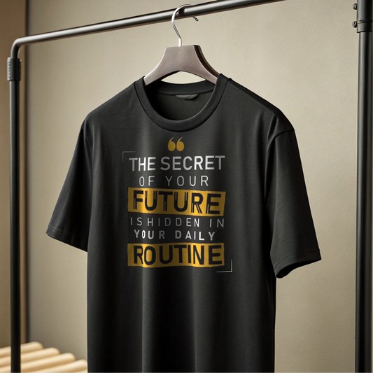 The Secret of Your Future is Hidden in Your Daily Routine Tshirts For Weight Strugglers