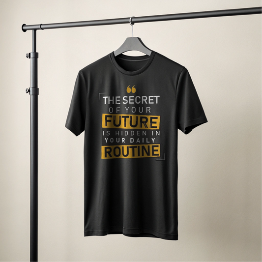 The Secret of Your Future is Hidden in Your Daily Routine Tshirts For Weight Strugglers